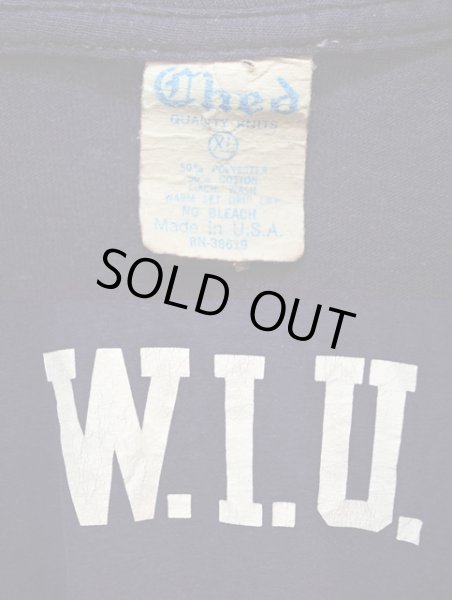 画像3: 70-80's Ched カレッジプリントTシャツ “W.I.U” (3)