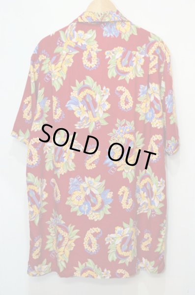 画像2: 90's Polo Ralph Lauren レーヨンハワイアンシャツ (2)