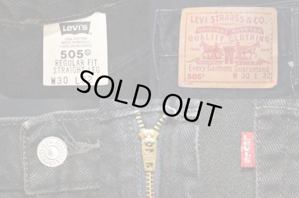 画像3: 90's Levi's 505 ブラックデニムパンツ (3)