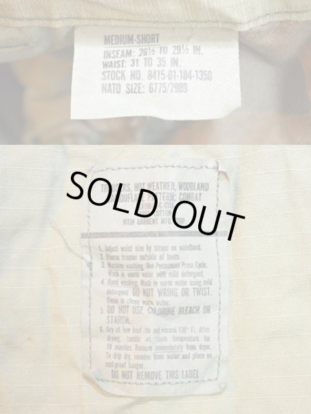 画像3: 90's US.ARMY ウッドランドカモ柄BDUパンツ “MEDIUM-SHORT” (3)