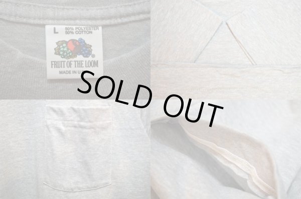 画像3: 80's FRUIT OF THE LOOM ポケット付きTシャツ “GRAY / DEADSTOCK” (3)