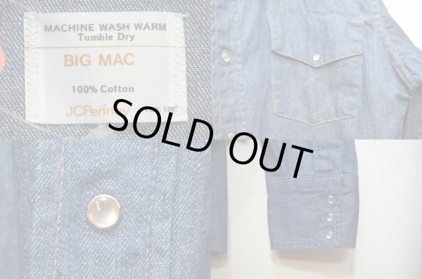 画像3: 70's BIGMAC デニムウエスタンシャツ (3)