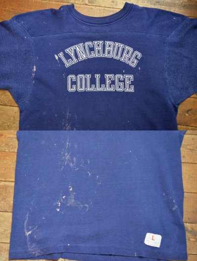 画像1: 70's Champion フットボールTシャツ “LYNCHBURG COLLEGE”