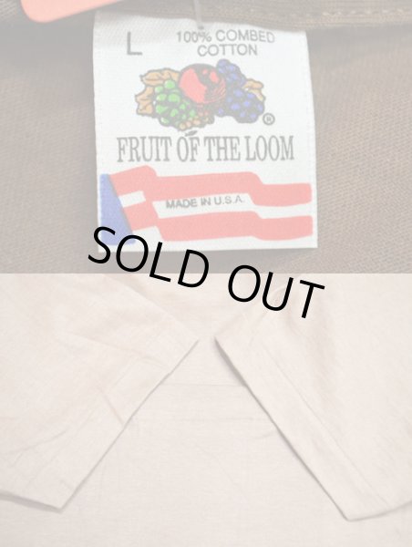 画像3: 80-90's FRUIT OF THE LOOM 無地Tシャツ “DEADSTOCK” (3)