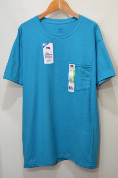 画像1: 日本未発売 FRUIT OF THE LOOM ポケットTシャツ “BLUE JEWEL” (1)