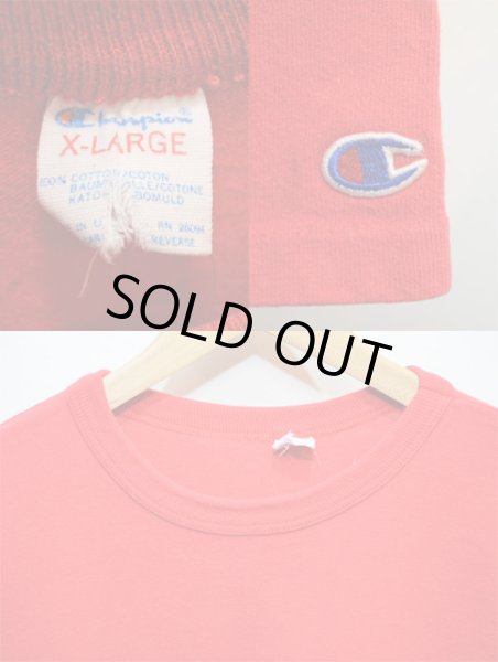 画像3: 80's Champion 無地Tシャツ “RED” (3)