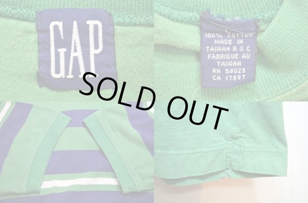 画像3: 90's GAP マルチボーダー柄Tシャツ (3)