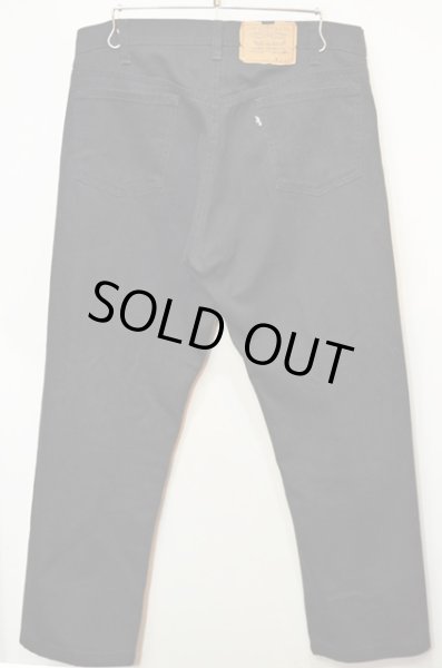 画像2: 80's Levi's 505-2859 ツイルパンツ “BLACK” (2)