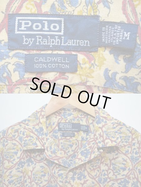 画像3: 90's Polo Ralph Lauren 総柄 オープンカラーシャツ (3)