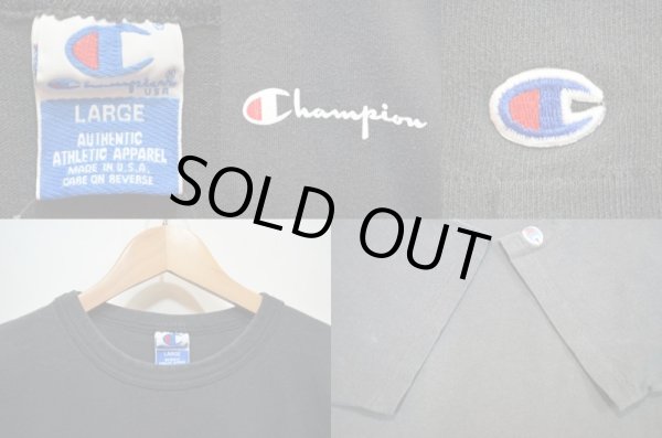 画像3: 90's Champion スプリクトロゴTシャツ “BLACK / USA製” (3)