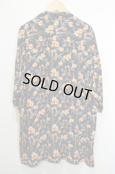 画像2: 90's TownCraft レーヨンハワイアンシャツ “BLACK” (2)