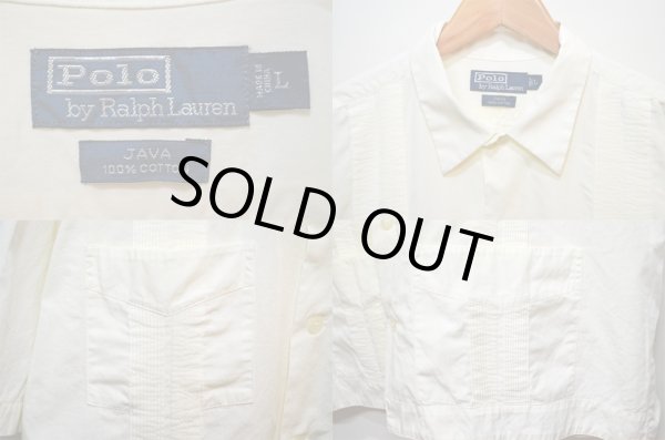画像3: 90's Polo Ralph Lauren コットンキューバシャツ (3)