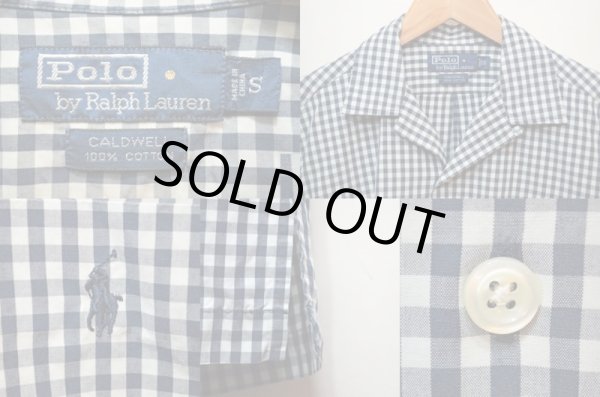 画像3: 90's Polo Ralph Lauren ギンガムチェック柄 S/S オープンカラーシャツ (3)