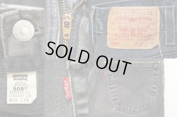 画像3: 90's Levi's 505 ブラックデニムパンツ “USA製” (3)