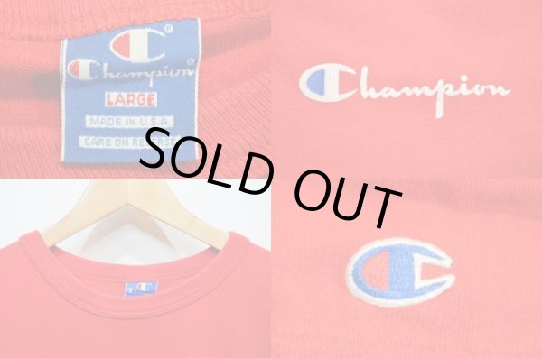 画像3: 90's Champion スプリクトロゴTシャツ “RED / USA製” (3)