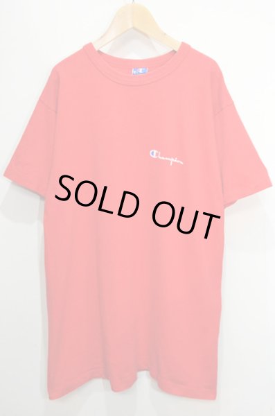 画像1: 90's Champion スプリクトロゴTシャツ “RED / USA製” (1)
