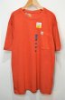 画像1: CARHARTT ポケットTシャツ “RELAXED FIT / ORANGE” (1)