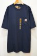 画像1: CARHARTT ポケットTシャツ “ORIGINAL FIT / NAVY” (1)