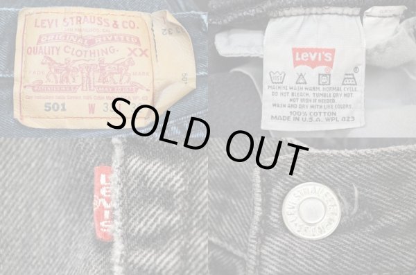 画像3: 90's Levi's 501 ブラックデニムパンツ “USA製” (3)