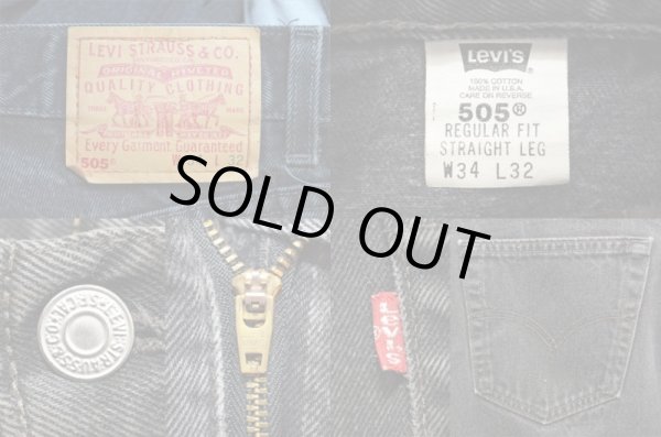 画像3: 90's Levi's 505 ブラックデニムパンツ “USA製” (3)