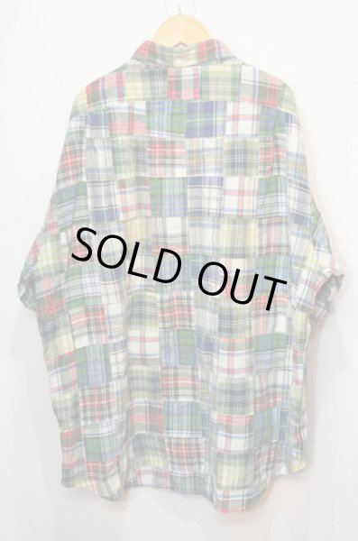 90's Polo Ralph Lauren パッチワークプルオーバーシャツ