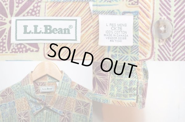 画像3: 90's L.L.Bean S/S 総柄シャツ (3)