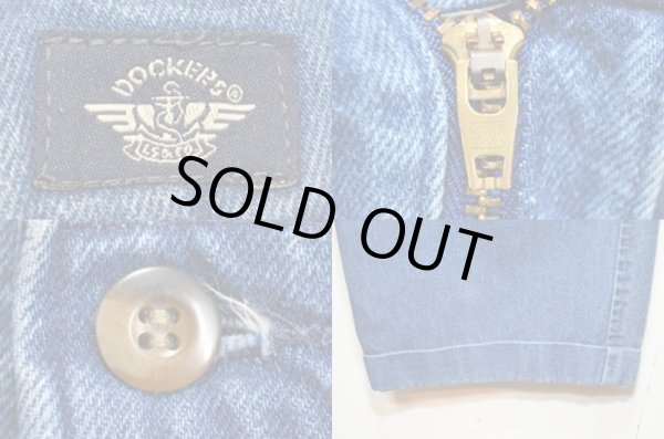 画像4: 90-00's DOCKERS タック入りデニムトラウザー (4)