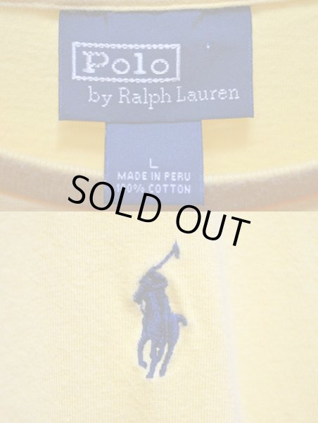 画像3: Polo Ralph Lauren ロゴ刺繍 Tシャツ “イエロー” (3)