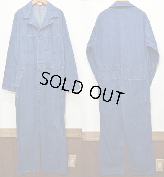 画像2: 40-50's BLUE TOP デニムオールインワン (2)