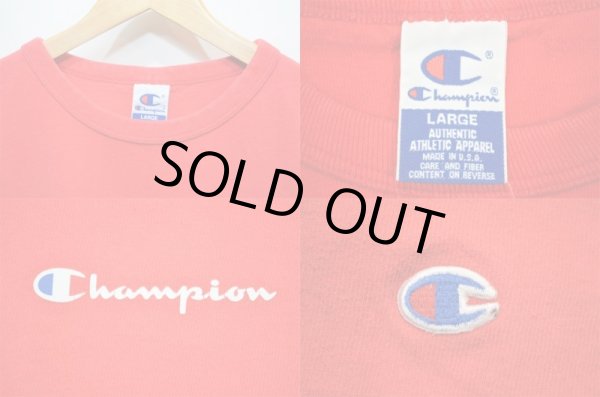画像3: 90's Champion スプリクトロゴTシャツ "USA製" (3)