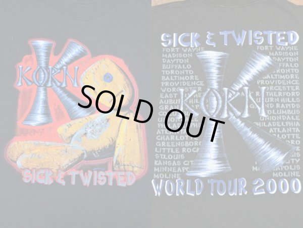 画像3: 00's KORN “SICK & TWISTED” ツアーTシャツ (3)