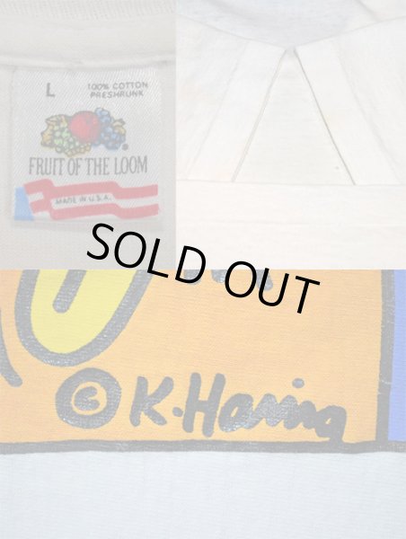 画像3: 90's Kieth Haring プリントTシャツ “IGNORANCE = FEAR” (3)