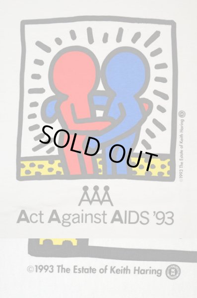 画像4: 90's Kieth Haring プリントTシャツ “Act Against AIDS '93” (4)