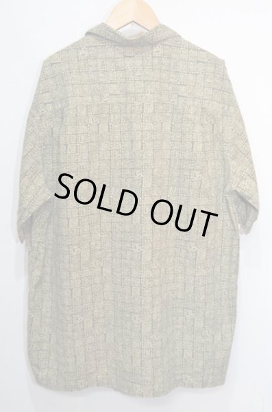 画像2: 90-00's L.L.BEAN 総柄 S/S オープンカラーシャツ (2)