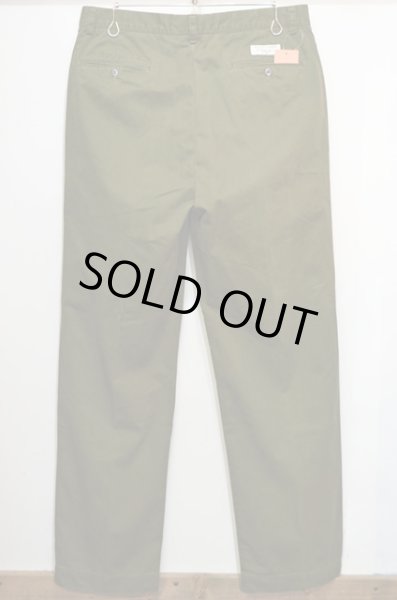 画像2: 90's Polo Ralph Lauren 2タックチノトラウザー “OLIVE GREEN” (2)