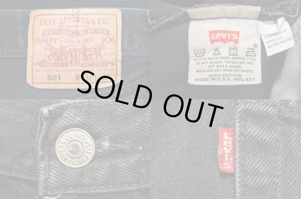 画像3: 90's Levi's 501 ブラックデニムパンツ “USA製” (3)