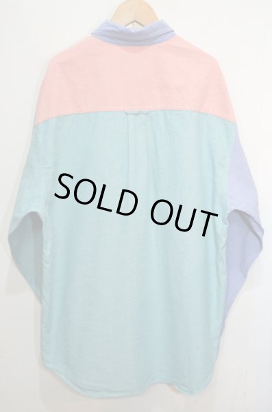 画像2: 80-90's Eddie Bauer ボタンダウンシャツ “黒タグ / クレイジーパターン” (2)