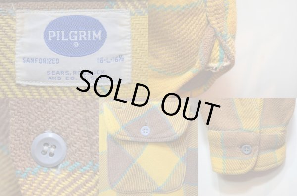 画像3: 60's PILGRIM マチ付き ヘビーネルシャツ (3)