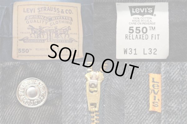 画像3: 90's Levi's 550 ブラックデニムパンツ “USA製” (3)