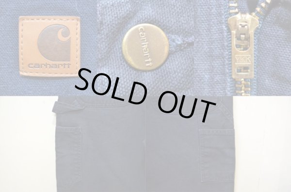 画像3: 90-00's Carhartt ダックペインターパンツ “NAVY” (3)