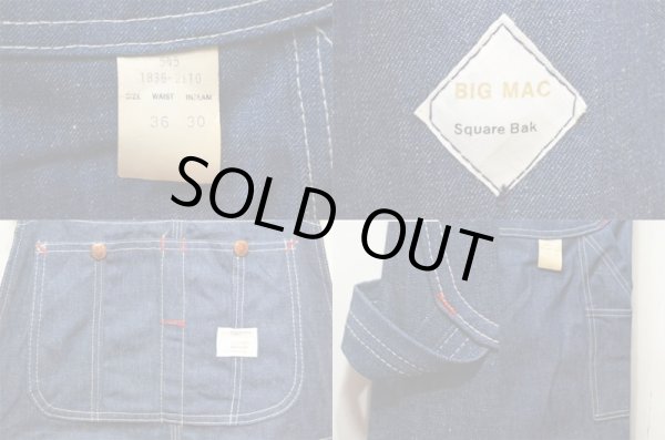 画像4: 70's BIGMAC デニムオーバーオール “DEADSTOCK” (4)