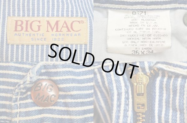 画像3: 90's BIGMAC ヒッコリーストライプ柄 ペインターパンツ (3)