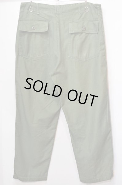 画像2: 70's US.ARMY コットンサテン ベイカーパンツ (2)