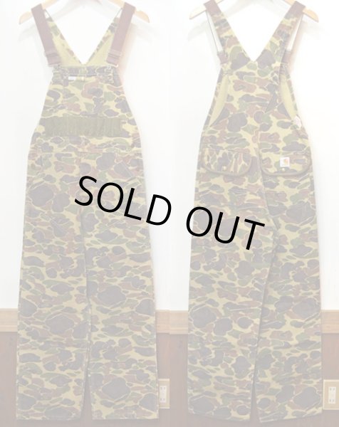 画像2: 80's Carhartt ダックハンターカモ柄 オーバーオール (2)