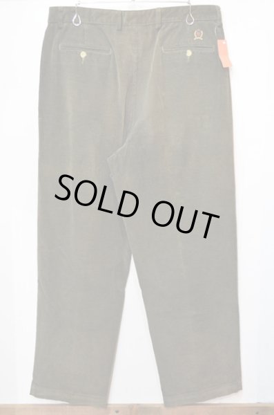 画像2: 90's TOMMY HILFIGER 太畝コーデュロイパンツ “OLIVE” (2)