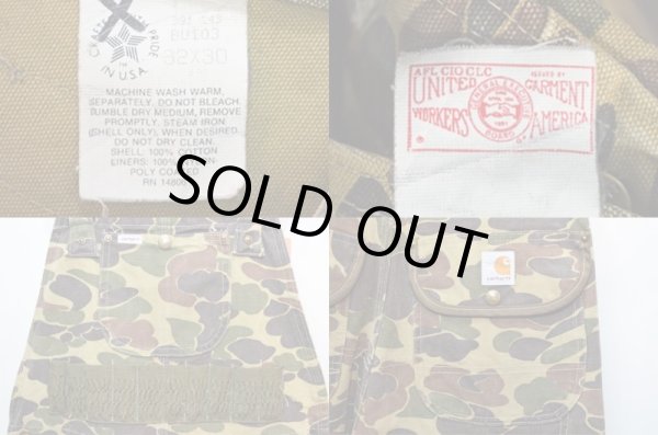 画像3: 80's Carhartt ダックハンターカモ柄 オーバーオール (3)