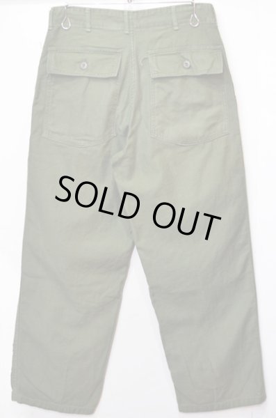 画像2: 60's US.ARMY コットンサテンベイカーパンツ “32×29” (2)