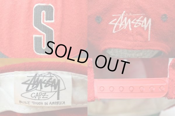 画像2: 90's OLD STUSSY 6panel WOOL CAP “USA製” (2)