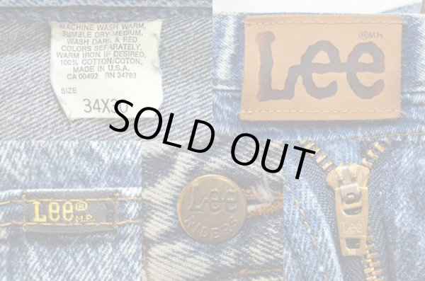 画像3: 90's Lee ケミカルウォッシュ デニムパンツ (3)