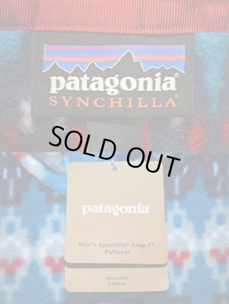 画像3: 新品未使用 Patagonia M's Synchilla Snap T Pull Over “Forest Carpet / Deep Sea Blue” (3)